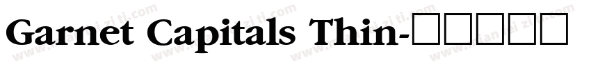 Garnet Capitals Thin字体转换